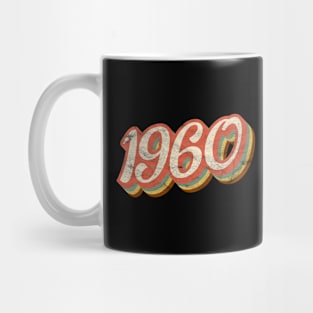 Vintage 1960 60th Birthday Gift 60 Year Old Sixty Bday Mug